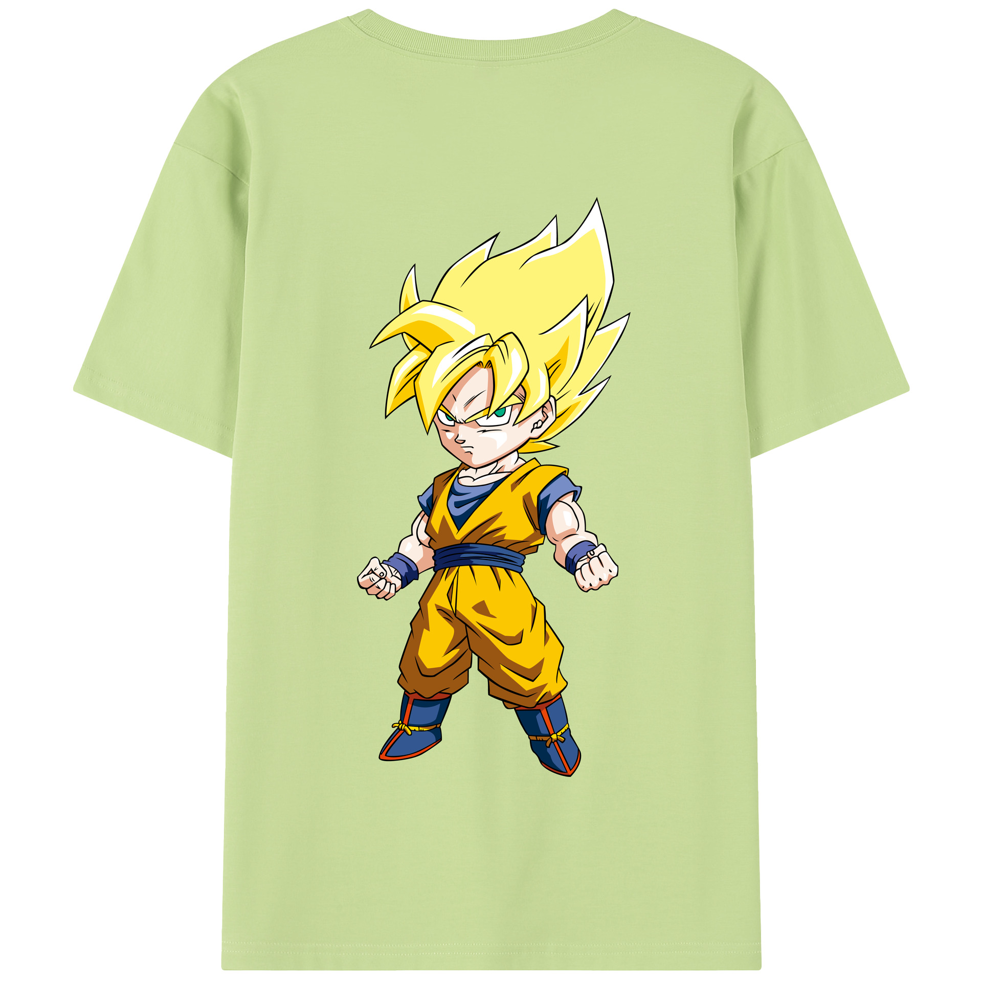 （画像用） ドラゴンボール 孫悟空（そん ごくう）Son Goku カカロット DRAGON BALL Kakarotto 綿100％半袖Tシャツ（背面プリント）